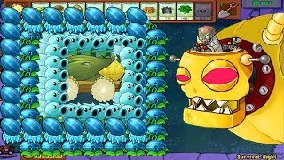 Plants Vs Zombies Hack  Snow Pea Winter Melon And Cob Cannon Vs DrZomboss All Zombies [upl. by Pironi]