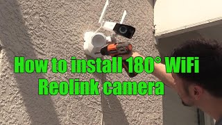 2023 4K Reolink WiFi Camera with Floodlight installation [upl. by Hortensa]