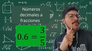 Numero decimales a fracción común equivalente  Algebra elemental matemáticas fracciones [upl. by Darci]