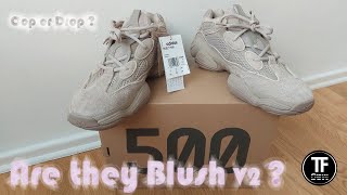 Adidas Yeezy Boost 500 Taupe Light 4K  Blush or Taupe Light   Unboxing Review amp On Feet [upl. by Down]