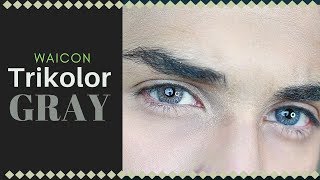 Waicon TriKolor  Gray Contact Lens Review [upl. by Nove]