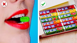 SWEET DIY 10 School Hacks amp Crafty Ways To Sneak Food Into Class [upl. by Christen]