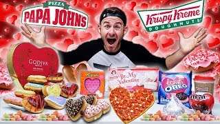 THE VALENTINES DAY FAST FOOD FEAST 15000 CALORIES [upl. by Ragan]