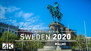 【4K】Drone Footage  Malmö  SWEDEN 2019  Cinematic Aerial Film [upl. by Eicrad627]