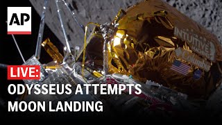 LIVE Watch Intuitive Machines’ Odysseus moon landing [upl. by Iht]