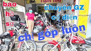 chị chủ chuyên moto cổ điển GZ có rebel có góp ship cả nước bao hồ sơ  Mỹ motor [upl. by Norm144]