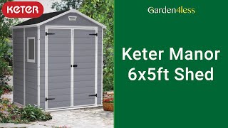 Keter  Manor 6x5ft Shed  A Closer Look At [upl. by Attennot]