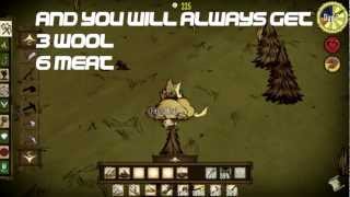 Dont starve  How to kill a Beefalo the easy way [upl. by Odlawso]