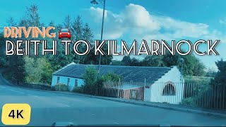 Beith To Kilmarnock  Relaxation Sounds Driving Tour In Scotland [upl. by Yrallam135]