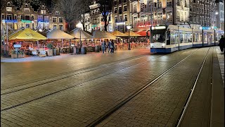 AMSTERDAM NIGHTLIFE LEIDSEPLEIN 4K [upl. by Vivie]