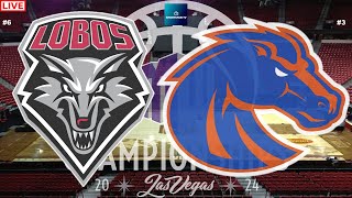 6 New Mexico vs 3 Boise State Mountain West Basketball Tourney Quarterfinal Live Game Cast amp Chat [upl. by Hassett]