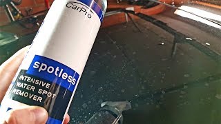 HOW to remove water spots from black cars W SPOTLESS FROM CARPRO BEFORE amp AFTER [upl. by Ain682]