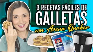 3 Recetas de Galletas de Avena Quaker en la AirFryer  Do It Laura [upl. by Franck]