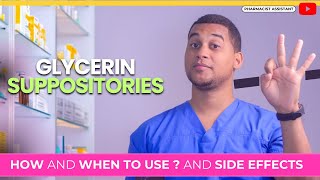 Glycerin Suppositories How to Use Them amp 3 Common Side Effects [upl. by Elamor]