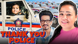 Police Ki Gaadi Main Baithkar Golla Khush Ho Gaya 😍  Bharti Singh  Haarsh Limbachiyaa  Golla [upl. by Arad]