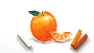 How To Draw An Orange  Easy Art For Beginners [upl. by Enihpad794]