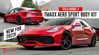 🚀 Introducing amp Reviewing the NEW Tesla Model 3 TMaxx Aero Sport Body Kit Full Exterior Upgrade [upl. by Ellenid]