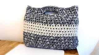 Tasche häkeln  Mit Glitzereffektgarn [upl. by Sad]