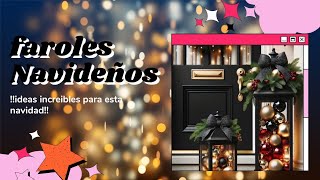 Cómo Hacer Faroles Navideños DIY Fácil y Económico  Ideas de Decoración Navideña [upl. by Moonier851]