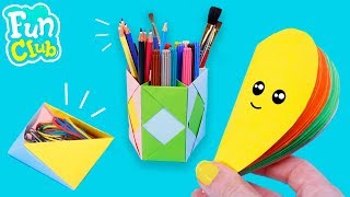 4 MANUALIDADES PARA NIÑOS FACILES Y GENIALES  Fun Club [upl. by Kenaz]