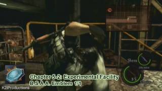 Resident Evil 5 BSAA Emblem Guide Chapter 52 [upl. by Enirhtak]