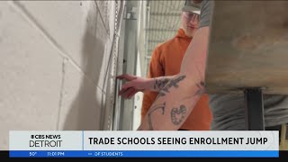 Trade schools in Michigan seeing high interest from youth [upl. by Aisined365]