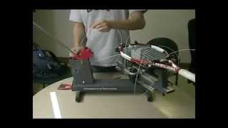 Laserfibre MS200TT Stringway ML100 Racquet Stringing [upl. by Ihtraa44]