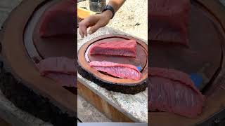 Beef Jerky in the making cooking jerky chef fyp knife fypシ knifeskills knifemake foodlover [upl. by Ardnoik824]