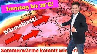 Warmluftdüse bringt wieder SOMMER Grill und Wanderwetter Montag Temperatursturz typisch April [upl. by Bourgeois]