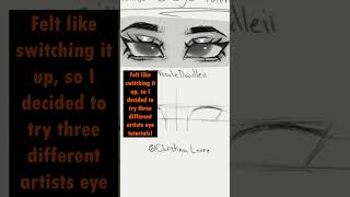 Inktober Day 21 Three Different Eye Tutorials [upl. by Allis802]