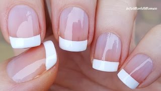 5 Ways To Make FRENCH MANICURE NAIL ART  DIY Ideas [upl. by Kooima83]