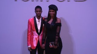 Christian Combs and Kim Porter at Tom Ford Fashion Show in New York City [upl. by Isabelita]