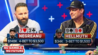 Daniel Negreanu Tries Bluffing Phil Hellmuth with SEVEN HIGH [upl. by Ahras368]