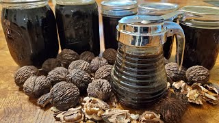 Making Black Walnut Syrup [upl. by Jehias401]