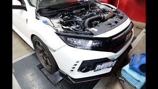 FullRace Motorsports FK8 Civic Type R Garrett GSeries Internal Wastegate Turbo kit w 35″ Intake [upl. by Heindrick]