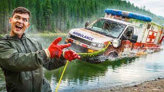 AMBULANCE WAS FOUND UNDER THE WATER WHILE MAGNET FISHING [upl. by Ahsilla]