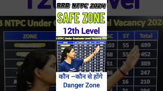 RRB NTPC 2024  12th Level Safe Zone  rrbntpc viralvideo [upl. by Assirk]