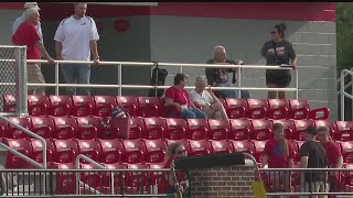 Columbiana celebrates new bleachers at Firestone Park [upl. by Alfonzo193]