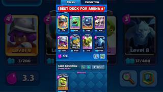 ARENA 6 BEST DECKS Clash royal clashroyale ARENA6 arena5 supercell [upl. by Harlamert706]