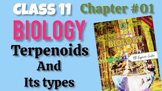 Terpenoids and its types Lipids Chapter01 Biological molecules 11th BiologySindh board [upl. by Corenda426]