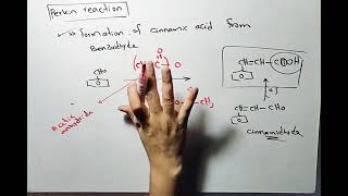 perkin reaction  cinnamic acid تفاعل بيركن  تحضير السيناميك [upl. by Dougall]