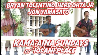 Herb Ohta Jr Jon Yamasato Bryan Tolentino at Iolani Palace August 11 2024 Kamaaina Sunday [upl. by Esiralc212]