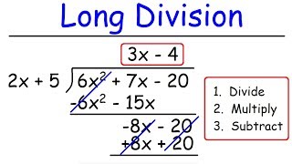 Polynomials  Long Division [upl. by Gnen915]