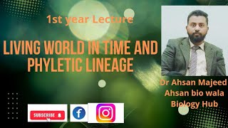 ch 1living world in time  phyletic lineage by ahsan bio wala Urdu Hindi lectures [upl. by Camila]