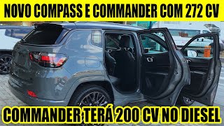 VEM AÍ JEEP COMPASS E COMMANDER 2025 COM NOVOS MOTORES MAIS POTENTES [upl. by Nailliw]