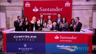 Santander Consumer USA Holdings Lists IPO on the New York Stock Exchange [upl. by Valerye]