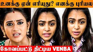 Venba Angry Reply To Negative Speech 😡 Bharathi Kannamma Serial Arivu Farina Pregnancy Photoshoot [upl. by Aizahs]