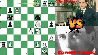 PURAS JUGADAS GENIALES DE CAPABLANCA  AJEDREZ  CHESS [upl. by Narhem]