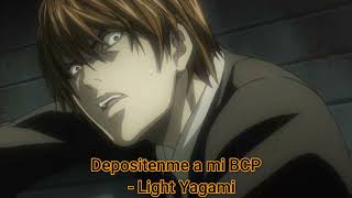 Deposítenme a mi bcp  Light Yagami IA [upl. by Adeys]