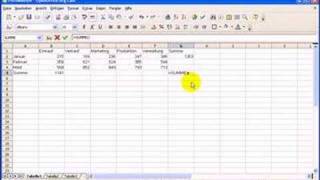 Open Office Calc Grundkurs  25 Datenbereich mit der Maus a [upl. by Whiney]